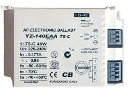 JASMKLX Balasto electrónico de CA YZ-140EAA YZ-155EAA SJEB-1 X 60W lámpara Fluorescente balastro electrónico Apto for Philips 3AAA(Wei�)