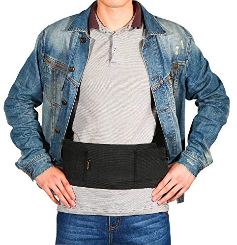 MMABEUTF Premium 2 Pistolenholster für die Taille, beidhändiges Bauchband mit Magnetverschluss, passend für Pistolen und bis zu 46 Zoll, leichtes, atmungsaktives, elastisches