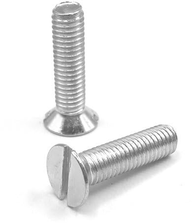 Senkkopf-Schraube mit Schlitz - DIN 963 - Edelstahl V2A / A2 (M6 x 20, 25 Stück)