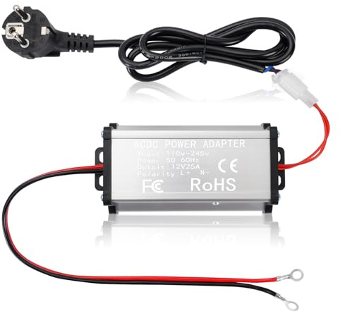 vsshe Adaptateur d'alimentation 230 V à 12 V Transformateur, Transformateur pour Chauffage Diesel 5kW/8kW, Convertisseur de Tension, Transfo AC à DC 200W pour Caravane, Camping-Car, Garage