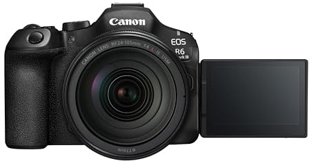 Canon EOS R6 Mark III Systemkamera + 24-105MM F4 L IS USM-Objektiv – 32,5MP, Vollformat, 40 FPS, Dual-Pixel CMOS AF II