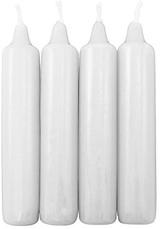 OLShop AG 5er Pack Berliner Baumkerzen weiß ca. 23 x 130 mm (5 x 4 Stück) Weihnachtskerzen, Christbaumkerzen, Pyramidenkerzen, Baumkerzen, Kerzen, Adventskerzen
