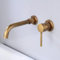 imiiHO 017 Robinet mural en laiton brossé, bronze, robinet mural de salle de bain