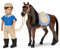 Lori – Kleine Puppe & Spielzeug Pferd – 15 cm Mini Puppe Junge & Vollblutpferd – mit Puppenzubehör, Tier & Puppenkleidung – Reitzubehör – Spielzeug für Kinder ab 3 Jahren – Brian & Barnaby