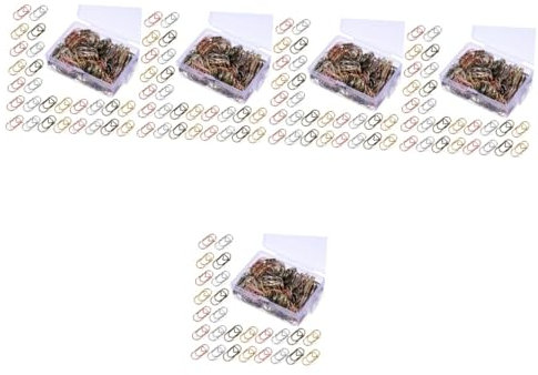 Operitacx 1000stücke Herz Büroklammern Metallklammern Gunmetal Und Roségold Robust Dekorativ Für Bürobedarf Dokumentenmanagement Und Bastelprojekte