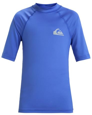 Quiksilver - Upf50 SS Youth Licra, Niño, Nebulas Blue, 8 años