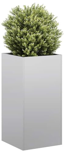 LAPOOH Pflanzkübel 40x40x80 cm Verzinkter Stahl, Blumentopf Gross, Blumenkasten Balkon, übertopf, Pflanzkasten, Flowerpot, Kräuterbeet Für Die Küche, Vertikalbeet - 860708
