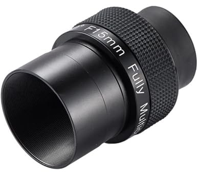 Teleskoptillbehör 2 tum 80 grader ultra vidvinkel F15 mm/20 mm/30 mm okular, metall astronomiskt teleskop tillbehör teleskop okular (15 mm)