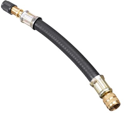 Vesidoloy Prolunga Valvola | Tubo Estensione per Gonfiaggio - Estensione Girevole per Valvola per Moto Autovettura Rimorchio Passeggino Autocarro SUV