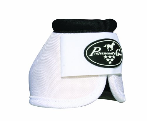 Professional's Choice Ballistic Overreach Bell Boots for Horses | Superb Protection, Durability & Comfort | Quick Wrap Hook & Loop | Sold in Pairs | X-Large White