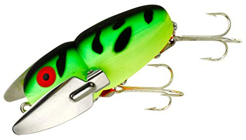 Heddon Crazy Crawler Wild-Action Topwater Angelköder, Fluoreszierendes Grün Crawdad, Crazy Crawler (5/8 oz)