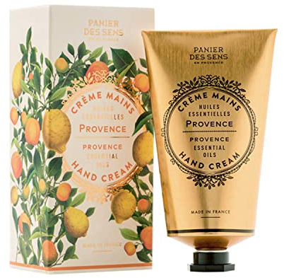Panier des Sens - Feuchtigkeitshandcreme Trockene 75ml - Provence handlotion, Feuchtigkeitscreme, Handmaske - mit Shea Butter und Olivenöl - 97% natürliche Inhaltsstoffe