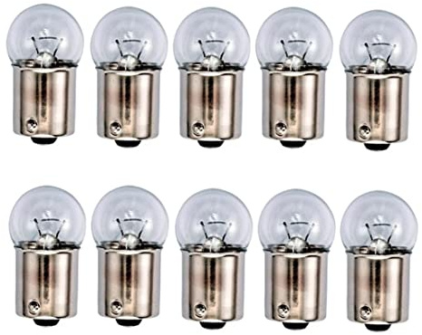 24 Volt - 10 pezzi - R 5 W - BA15S - 5 Watt - Illuminazione per veicoli NFZ e camion - Lampada a incandescenza, lampada in vetro, lampadina, soffitta, lampade. con marchio E [omologato STVZO