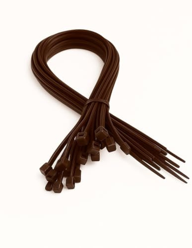 JARDIN202 - Bolsa de 100 UDS BRIDAS NYLoN 4,8X200MM Color marrón