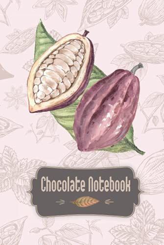 Chocolate Notebook: A magnifique journal notebook 120 blank lined pages 6x9 inch hard cover