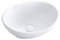VBChome Lavabo pequeño 34 x 27 x 13 cm Mini cerámica blanco ovalado lavabo