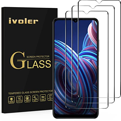 ivoler 3 Stück Schutzglas Schutzfolie für ZTE Blade A73 4G / A72 5G / A52 / Blackview A52 / A53 / A53 Pro, 9H Härte Schutz Glas, HD Klar Displayschutzfolie, Anti-Kratz Folie, Anti-Bläschen
