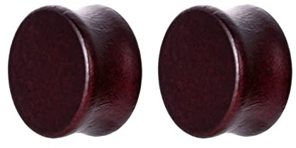 Aeici Öronspridare 8–20 mm, Öronfodral i trä 2 st Örontunnel Trä-Örontunnel, Zirkoniumfri