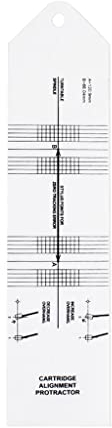 Alnicov Patronenausrichtung Winkelmesser Winkelmesser Schallplattenkalibrierung Entfernungsmesser für Plattenspieler Plattenspieler Vinyl-Player Phono-Nadel-Tonarm-Anpassung
