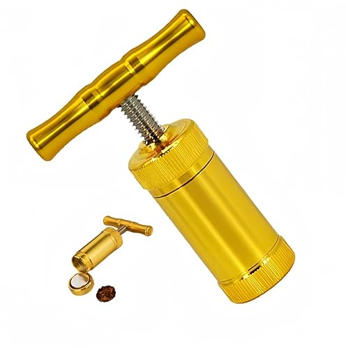 Press Handle Tool Heavy Duty Pollen Presser Portable Metal Manual Compressor for Pollen Press and Many Other Creative Usages