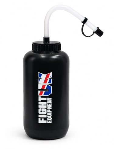Fight Equipment UK FEUK FATBOY Water Bottle | Refillable Drinks Bottle for Boxing Training, Gym Work and Cycling | BPA Free 1-Litre Sports Bottle
