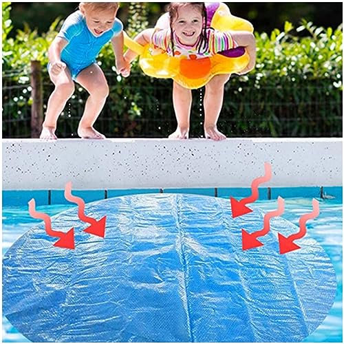 FARMAHAR Pool Heating Pads Solar, (Blue) Blue 4Ft／5Ft／6Ft／8Ft／10Ft／12Ft／15Ft Round Best Pool Cover - Above Ground Pool Heater Bubble Cover For Pool,15Ft