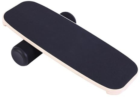 JKUHA Kork-Roller-Balance-Board, Yoga-/Tanz-/Fitnessübungs-Trainingsbrett aus Holz, Übungs-Fitnessgeräte(1,ModelB)