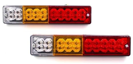 Rückfahrleuchte, 2 Stück, 12/20 s, Für Auto, LKW, Anhänger, Rücklicht, Bremslicht, Blinker, Rückfahrwarnleuchte, Blinker, Wasserdicht, Für Wohnwagen