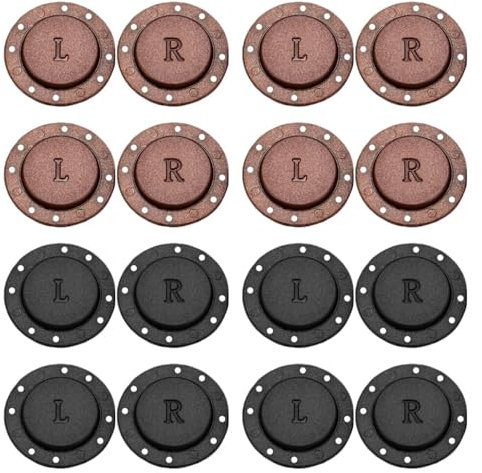 QFEHTHSK 8 Paar Magnetknöpfe, Magnetverschlussknöpfe, Magnetische Druckknöpfe, Magnetische Kleidungsknöpfe, Nähknöpfe, Strickjackenknöpfe, Mehrzweck-Magnetknöpfe