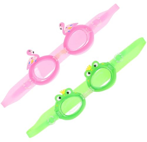 KITANDOVE 2stücke Junge Mädchen Schwimmbrille Cartoon-design Anti-beschlag Für Jungen Und Mädchen Jahre Leicht Und Tragbar Für Schwimmtraining Und Spaß Im Wasser