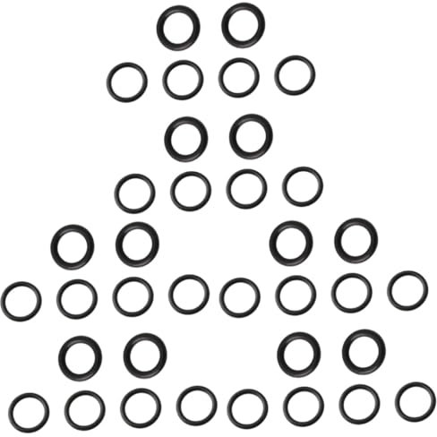 OKUMEYR 36pcs Rubber Seal Rings Bike Brake Caliper O Ring round Rubber Gasket for Bicycle Disc Brake Systems Cycling Accessory Black Sealant
