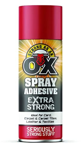 Zopper Heavy Duty Spray 500ml Adhesive Glue | Art Foam for Carpet Tile Craft Fabric Extra Strong