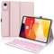 IVEOPPE Cover Tastiera Xiaomi Redmi SE, Custodia Tastiera Italiano Retroilluminata Bluetooth Magnetica Staccabile per Xiaomi Redmi Pad SE 11 pollici 2023, Rosa