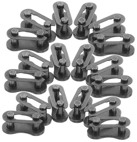 Gatuida 20pcs Chain Link Connectors Resistant Steel Repair Accessories for Effortless Bike Chain Maintenance and Enhanced Safety