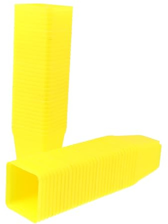 Toyvian 60piezas Macetas de Plástico para Plántulas Maceta para Suculentas para Flores para Invernaderos Color Amarillo