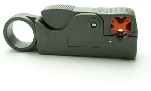 Metronic 450008 - Pelacables para Cable Coaxial TV, Manual, Rotativo, Cortador, Pelador de Cable Coaxial Antena, Conectores, Splitter, Amplificadores