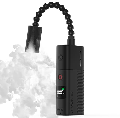 Ulanzi FM02 FILMOG X Kleine Nebelmaschine, Tragbare 30W Nebelmaschine mit 5000mAh Akku & 3 Modi inkl. Trockeneis-Effekt für Foto- & Videoaufnahmen, Kompakter Rauchgenerator mit Display