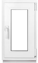 Framex Finestra in plastica bianca larghezza x altezza 40 x 70 cm 400 x 700 mm 3 vetri rotanti 32 mm DIN destra – Premium – tutte le dimensioni