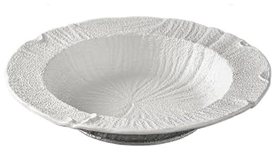ULTRAWAVE Piatto da Cena Piatto Fondo Grande Occidentale, Piatto Fondo Profondo, Piatto Creativo Bianco, insalatiera in Ceramica Piatti Piatto(A)