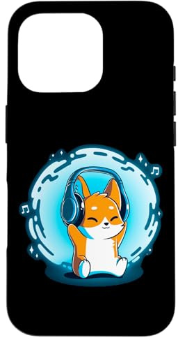 Casque Audio DJ Fox pour Hommes, garçons, Femmes, Filles Coque pour iPhone 16 Pro