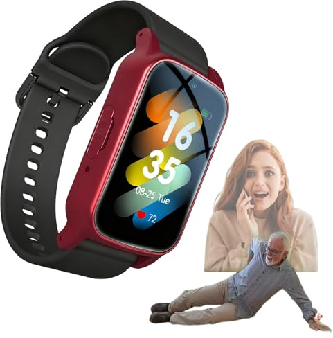 Orologio con rilevamento di cadute per anziani con GPS 4G e rilevamento di cadute, orologio intelligente per anziani, orologio di chiamata di emergenza SOS, comunicazione bidirezionale HD