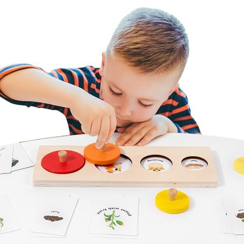 Sghtil Juego De Mapeo Para Niños - Interacción Entre Padres E Hijos - Aprendizaje De Idiomas Tarjetas de Memoria Puzzle | Para Preescolares Niños Pequeños Niños Pequeños Hogar Aula Viajes