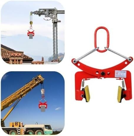 Expandable Vertical Stone Lifting Clamp for Granite/Ceramic/Marble, Heavy-Duty Slab Handling Tool(Small)