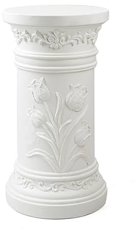 XLIHAWY Columna Romana, Macetas Altas para Plantas Exterior, Estilo Retro Soporte Pedestal para Patio Porche Jardín Decoración para Puerta Entrada(D)