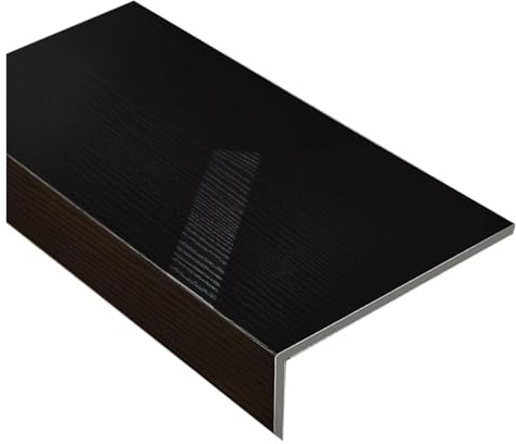 Appui de Fenêtre, Couvre-rebord De Fenêtre, Protection de seuil de fenêtre en panneaux composites for l'intérieur, profilé lisse for appui de fenêtre en bois(Style1,2.25x29.5in (6x75cm))
