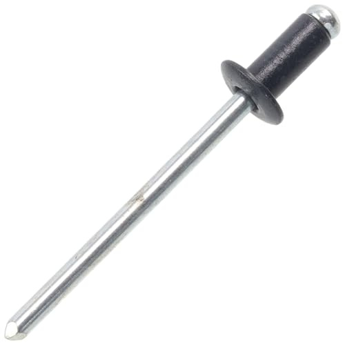 AERZETIX - Lot de 60 Rivets aveugles Ø4x8 mm à tête plate RAL 7024 gris graphite | en aluminium/acier | pour assemblage métallique rapide et fixation esthétique