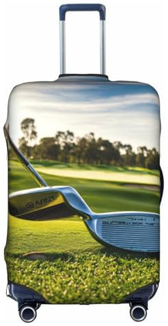 Kfjghhl golfklubba tvättbart bagageskydd mode resväska skydd passar 45 – 81 cm resa bagageskydd, Vitt, L