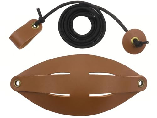 Fionda da pastore fatta a mano in pelle di alta qualità – Robusto dispositivo di lancio tradizionale per un allenamento di lancio preciso, allenamento al golf, lanciatore di palline da tennis
