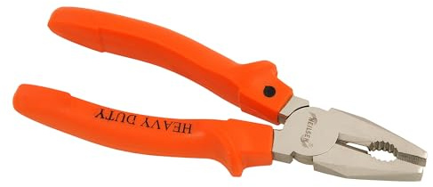 Neilsen CT0354 8in Combination Pliers 200mm - Heavy Duty, Ni-Fe Finish, Hardened Jaws, Plastic Grip Handle