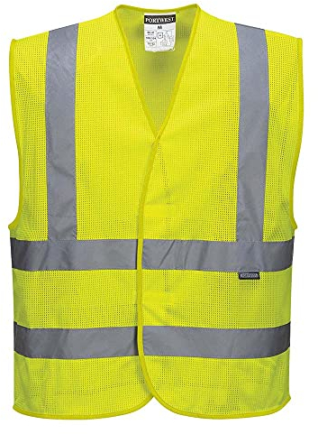 Portwest Gilet HV maille, Couleur: Jaune, Taille: 4X/5X, C370YER4X/5X